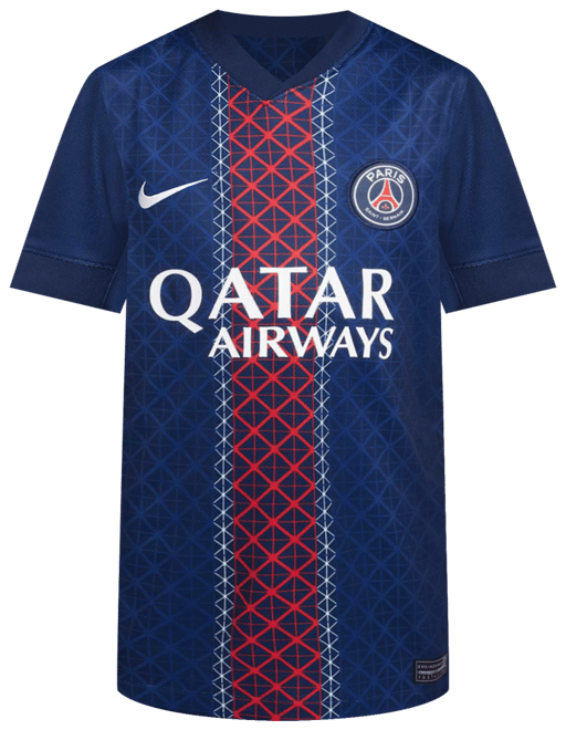 Paris Saint-Germain local 2025/26 Stadium Jersey de fútbol Nike Dri-FIT Replica para niños talla grande