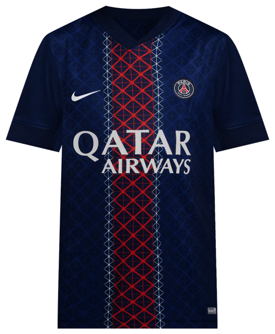 パリ サンジェルマン (PSG) 2025/26 スタジアム ホーム メンズ ナイキ Dri-FIT サッカー レプリカ ユニフォーム