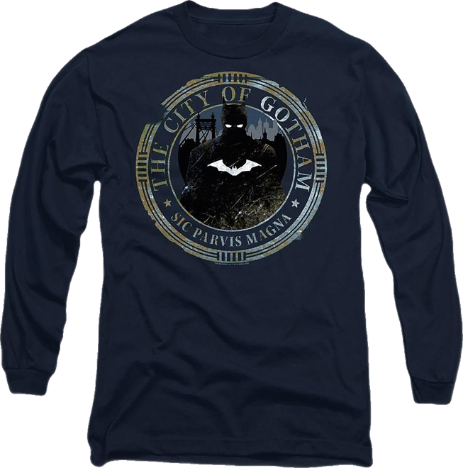 Men's The (2022) Gotham Seal Long Sleeve Adult Tee / T-Shirt