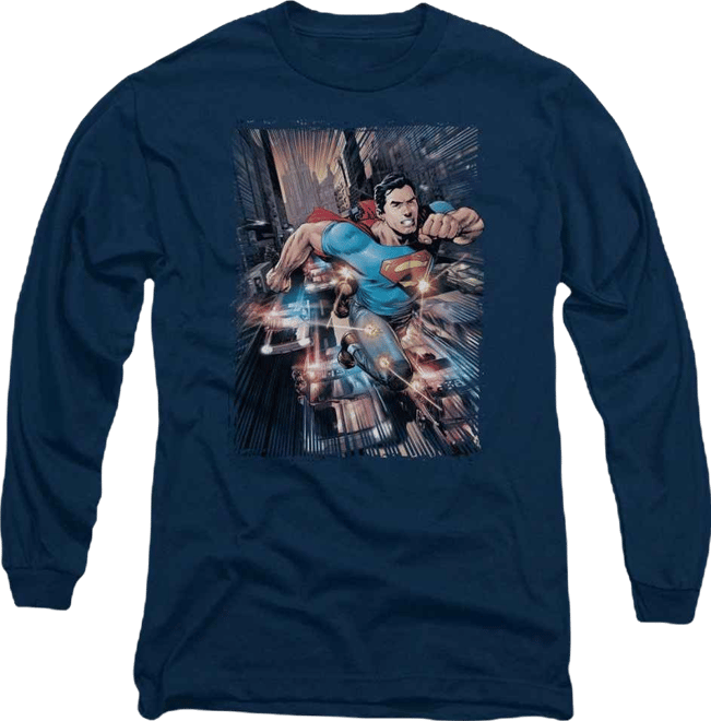 Men's Action Comics 1 Long Sleeve Adult Tee / T-Shirt