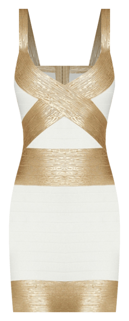 Women's Color Block Bandage Dress