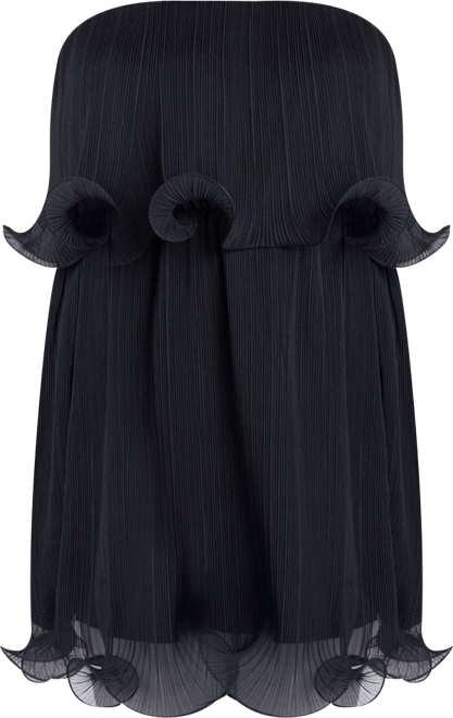 Women's Plus Size Ruffle Hem Mini Dress