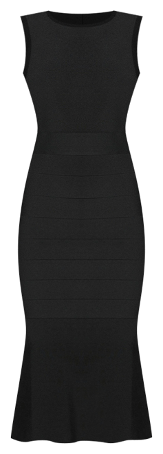 Women's Cap Sleeve Bandage Flounce Dress