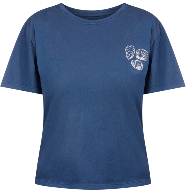 C&C California Womens Toni Boxy Seashell Tee