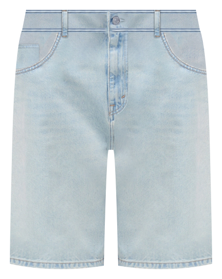 Men's Denim Relaxed-Fit Bermuda Shorts