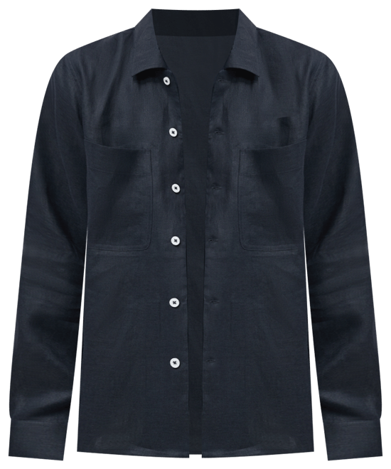 Men's Linen Lightweight Overshirt