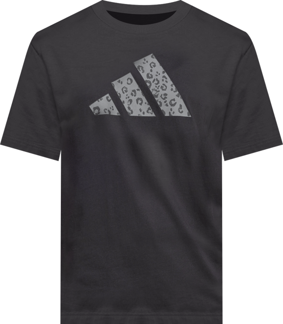 Women's Cotton Animal-Print Logo Crewneck T-Shirt