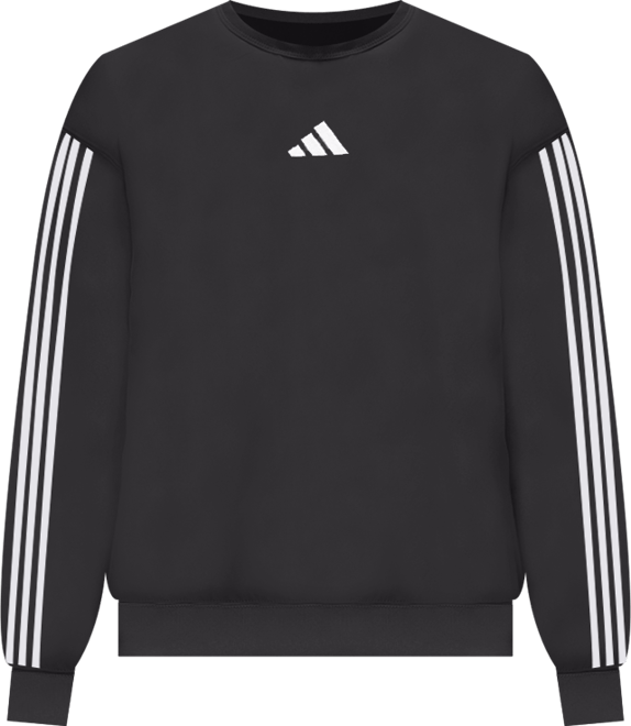 Women's Essentials 3-Stripes Fleece Crew Neck Sweatshirt