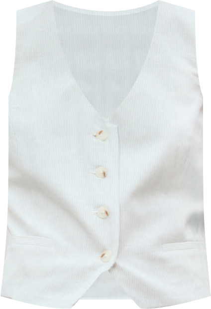 Women's Linen-Blend Suit Vest
