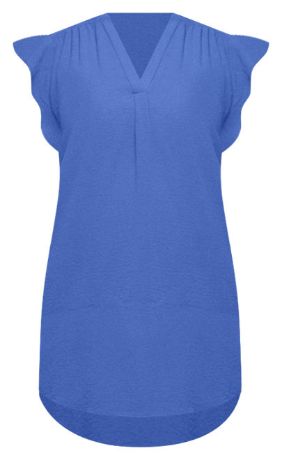 Women's V Neck Cap Sleeve Knee Length Pocket Dress