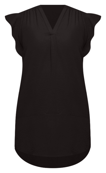 Women's V Neck Cap Sleeve Knee Length Pocket Dress