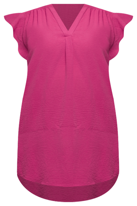 Plus Size V-Neck Cap Sleeve Knee Length Pocket Dress