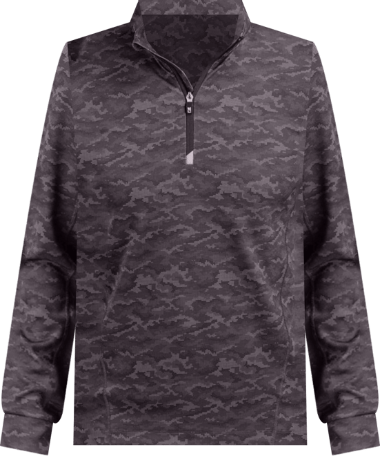 Men's Traverse Stretch Eco Camo Print Quarter Zip Pullover