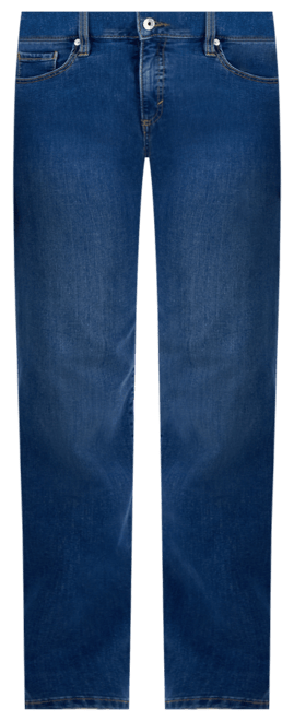Petite Mid-Rise Straight-Leg Denim Jeans, Exclusively at Macy's