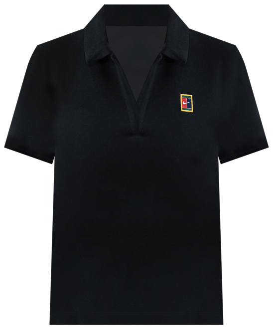 NikeCourt Heritage Polo de tenis de manga corta cropped para mujer