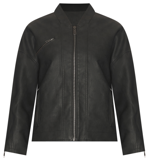 x We The Free Vinny Faux Bomber In Black