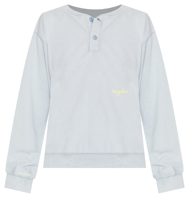 Sunny Days Are Coming Henley Sweatshirt