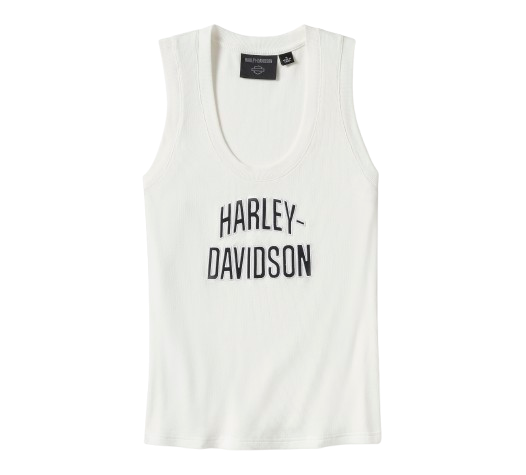 Women's Essential Arched Font Ribbed Tank