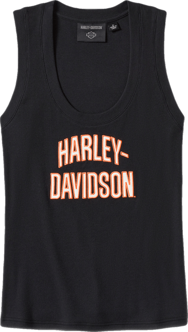 Women's Essential Arched Font Ribbed Tank