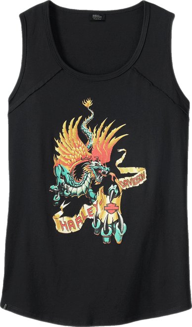 Retro Dragon Muscle Tank Top