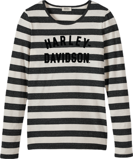 Striped Race Font Long Sleeve