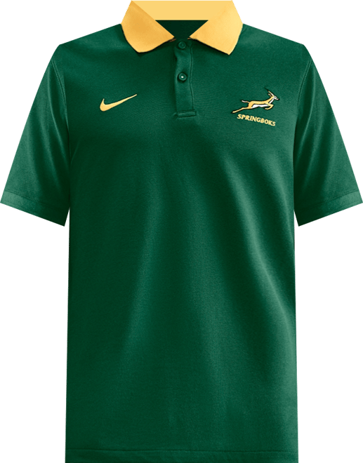 Springboks Polo de rugby piqué Nike pour homme