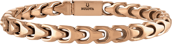 Rose Gold-Tone Ip Stainless Steel Link Bracelet