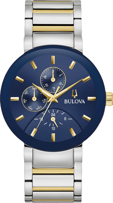 Men's Chronograph Modern Futuro Two-Tone Stainless Steel Bracelet Watch 40mm