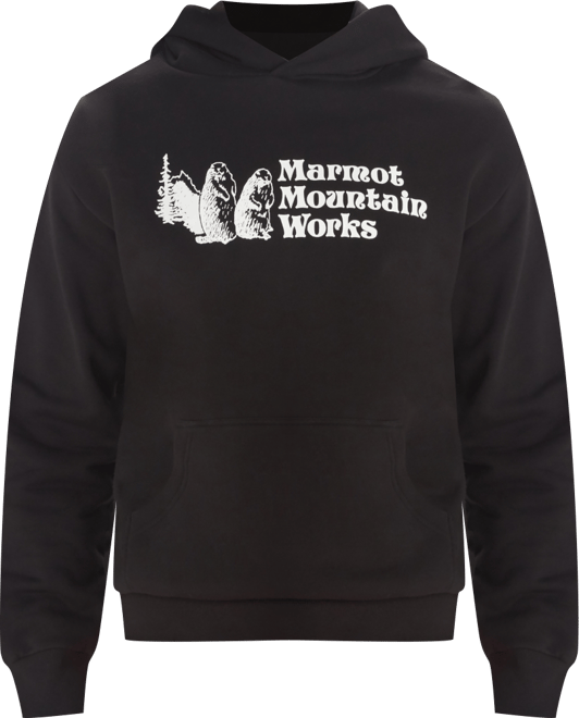 Men's Mmw Logo Fleece Pullover Hoodie Sweatshirt