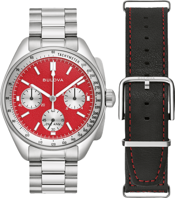 Men's Chronograph Lunar Pilot Stainless Steel Bracelet Watch 44mm