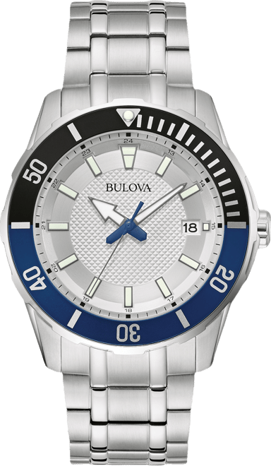 Men's Stainless Steel Bracelet Watch 42mm