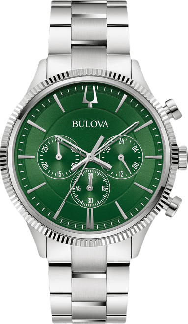 Men's Chronograph Stainless Steel Bracelet Watch 42mm