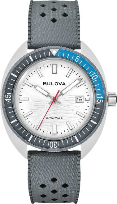 Men's Snorkel Gray Hnbr Rubber Strap Watch 41mm