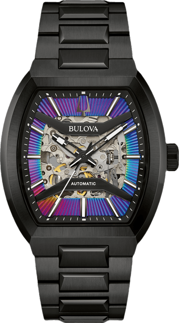 Men's Maquina Automatic Black Stainless Steel Bracelet Watch 40mm