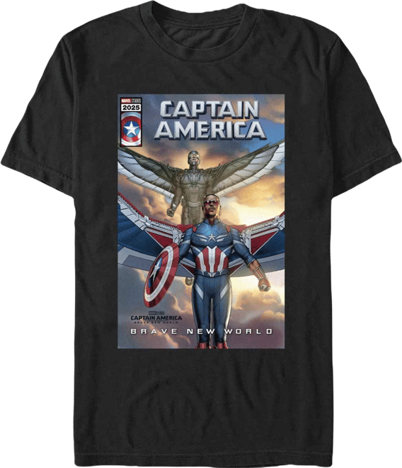 Men's New Captain And Falcon Short Sleeve T-Shirt