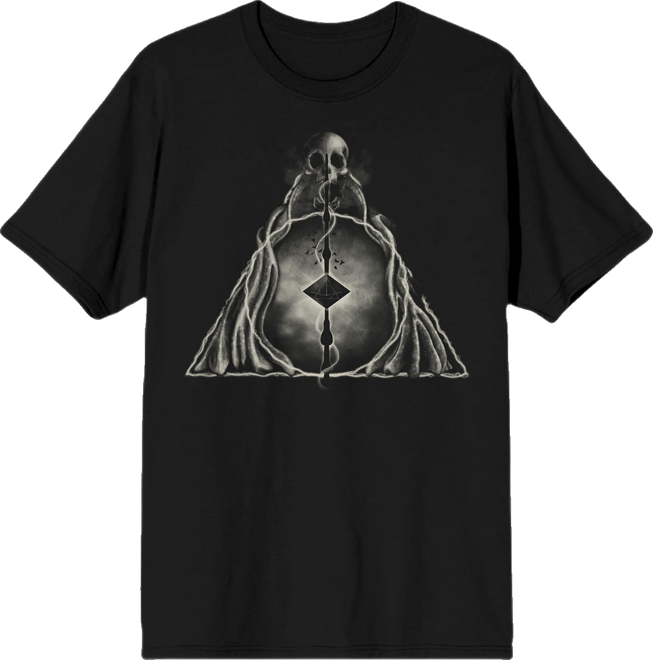Men's Deathly Hallows Symbol Short-Sleeve T-Shirt-3X-Large