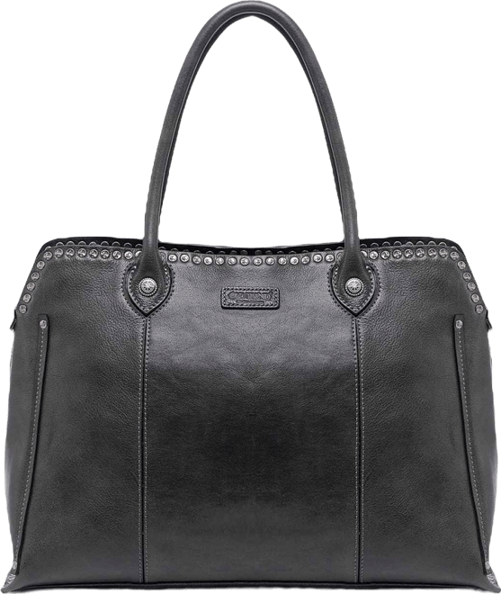 Women's Genuine Leather Soul Stud Satchel Bag