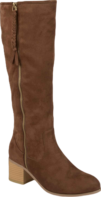 Women's Sanora Wide Calf Stacked Heel Mid Shaft Boots