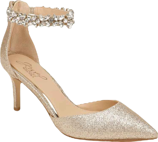 Women's Raleigh Rhinestone Ankle Strap Evening Pumps