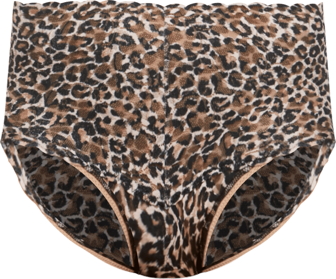 Women's High-Waist Leopard-Print Brief Underwear 2X2124