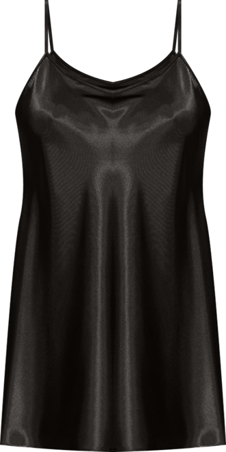 Women's Ultra Soft Satin Chemise Lingerie with Adjustable Straps