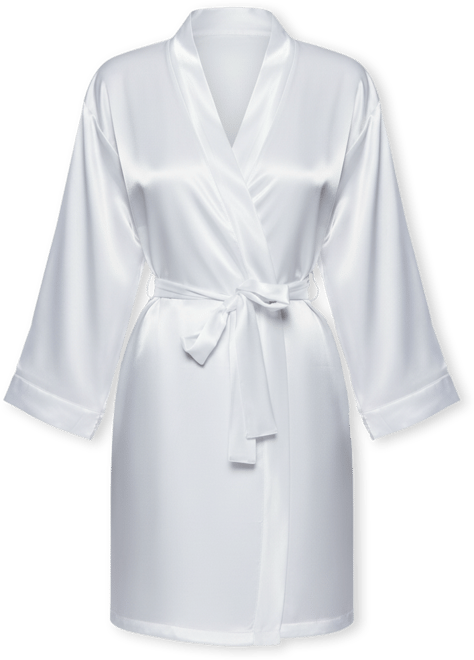 Women's Marina Lux 3/4 Sleeve Satin Lingerie Robe