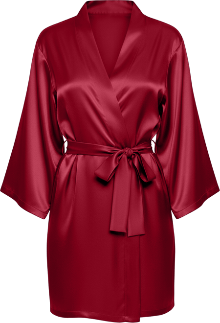Women's Marina Lux 3/4 Sleeve Satin Lingerie Robe