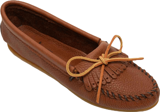 Women's Deerskin Kilty Moccasins