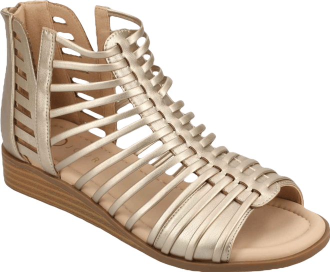 Women's Delilah Gladiator Sliver Wedge Sandals