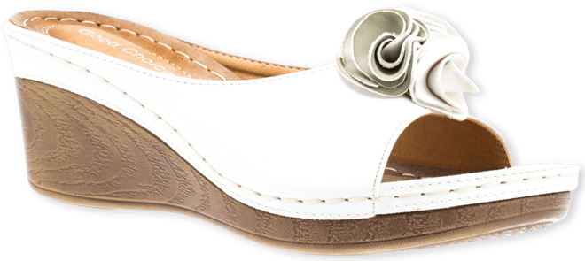 Women's Sydney Rosette Wedge Sandals