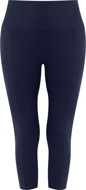 High Waist 3/4 Length Pocket Compression Leggings