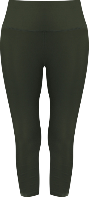 High Waist Three-Fourth Compression Leggings