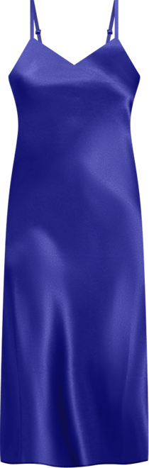 Women's Victoria Long Satin Lingerie Gown with Low Back