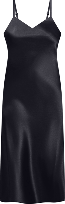 Women's Victoria Long Satin Lingerie Gown with Low Back